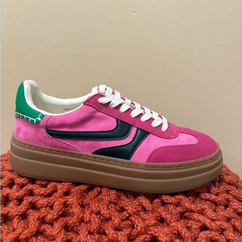 Steve Madden Pink Suede Sneakers 8.5 - Picture 8 of 8